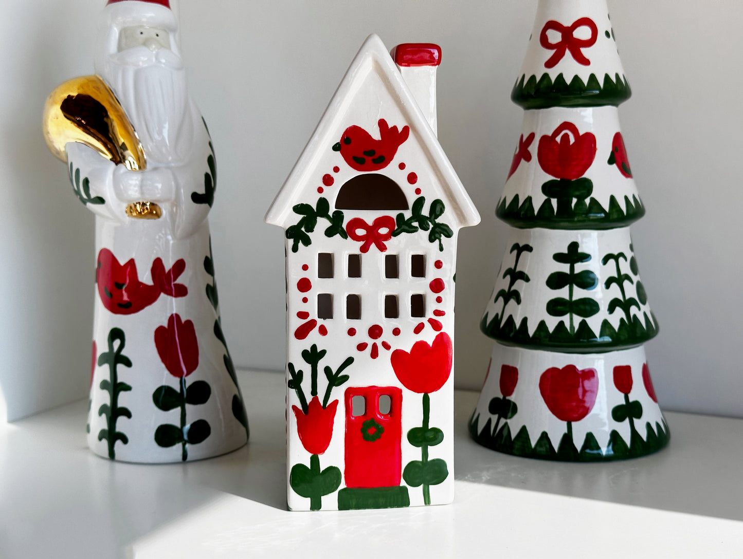 LIMITED! Hand Painted Scandinavian Christmas Set