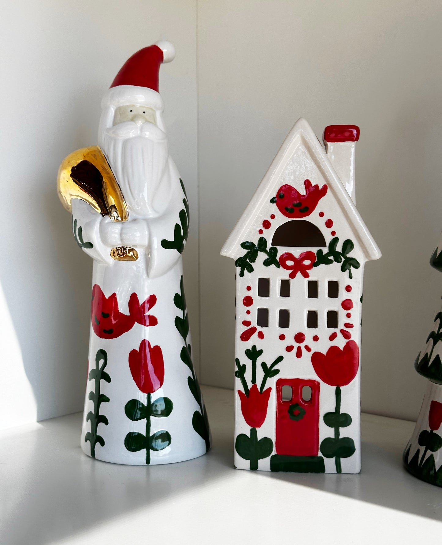 LIMITED! Hand Painted Scandinavian Christmas House