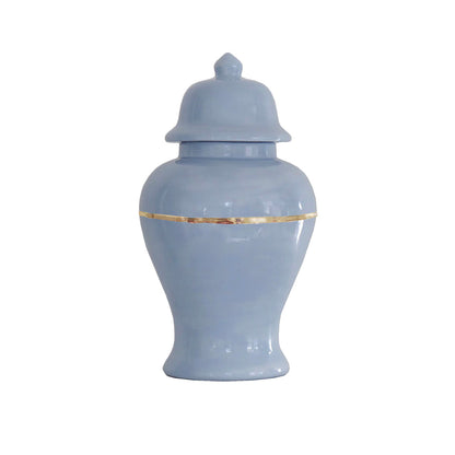 Two Tone Color Block Ginger Jar- The Blues