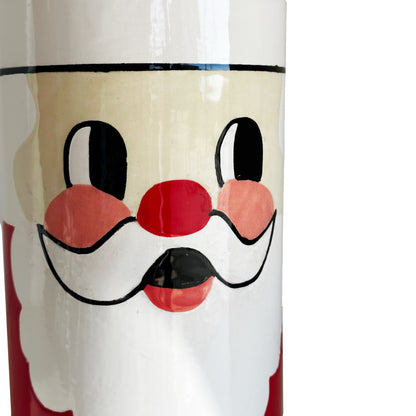 Smiling Santa Column Vase