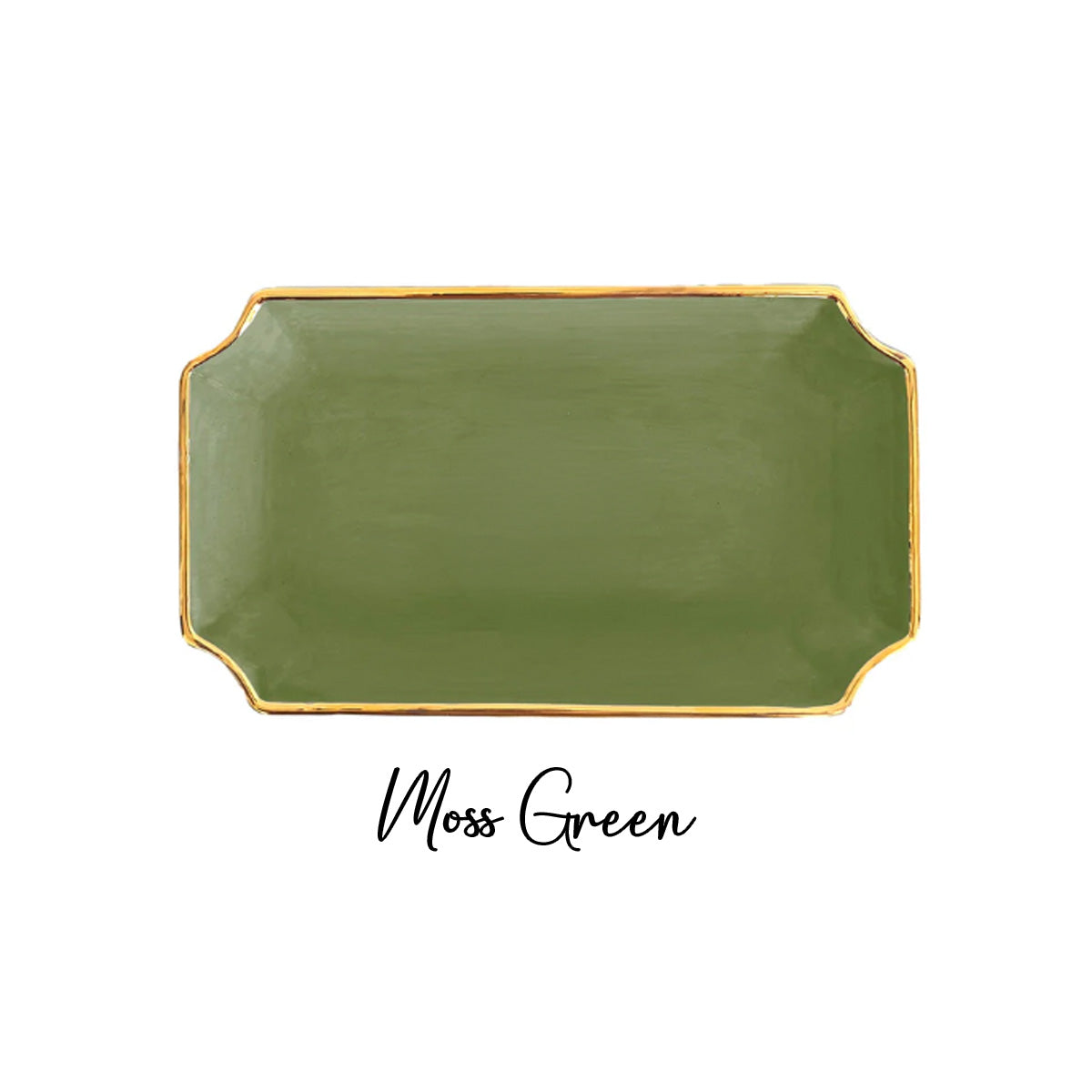 Kappa Kappa Gamma Gold Monogram Decorative Tray