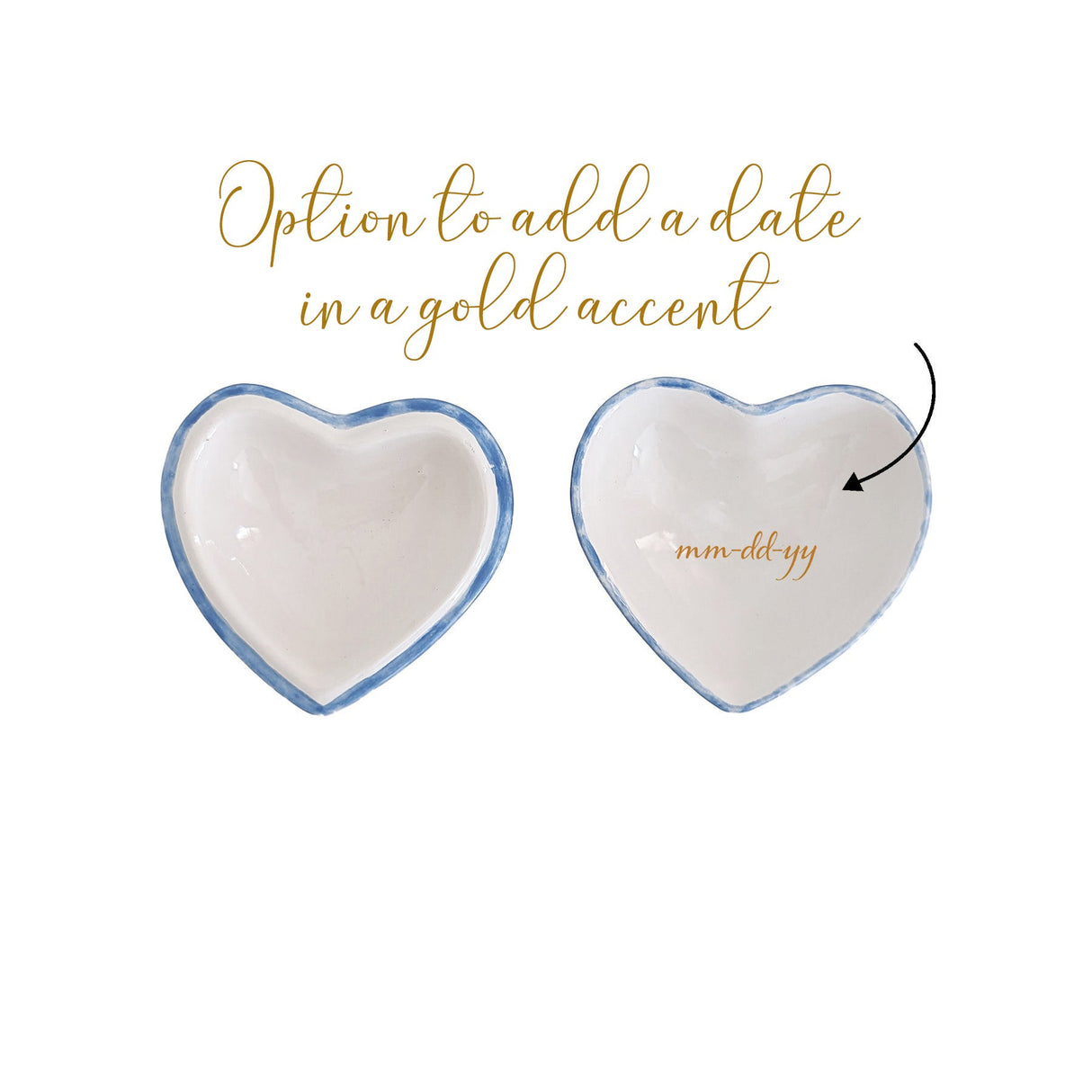 Personalized Tri Delta Gold Monogrammed Heart Box