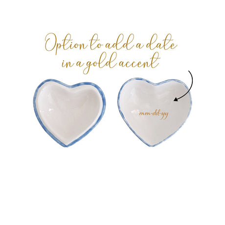 Personalized Alpha Chi Omega Gold Monogrammed Heart Box