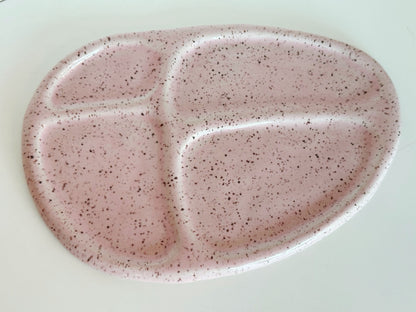 Pink Sectioned Tray | Terra Clay Co.