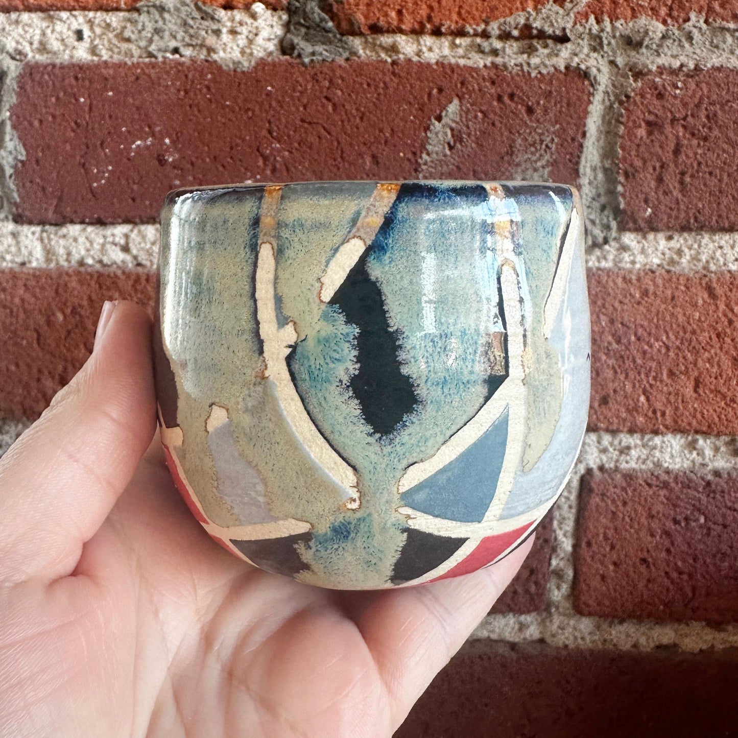 Drippy Geometric Cup | Katie Brown