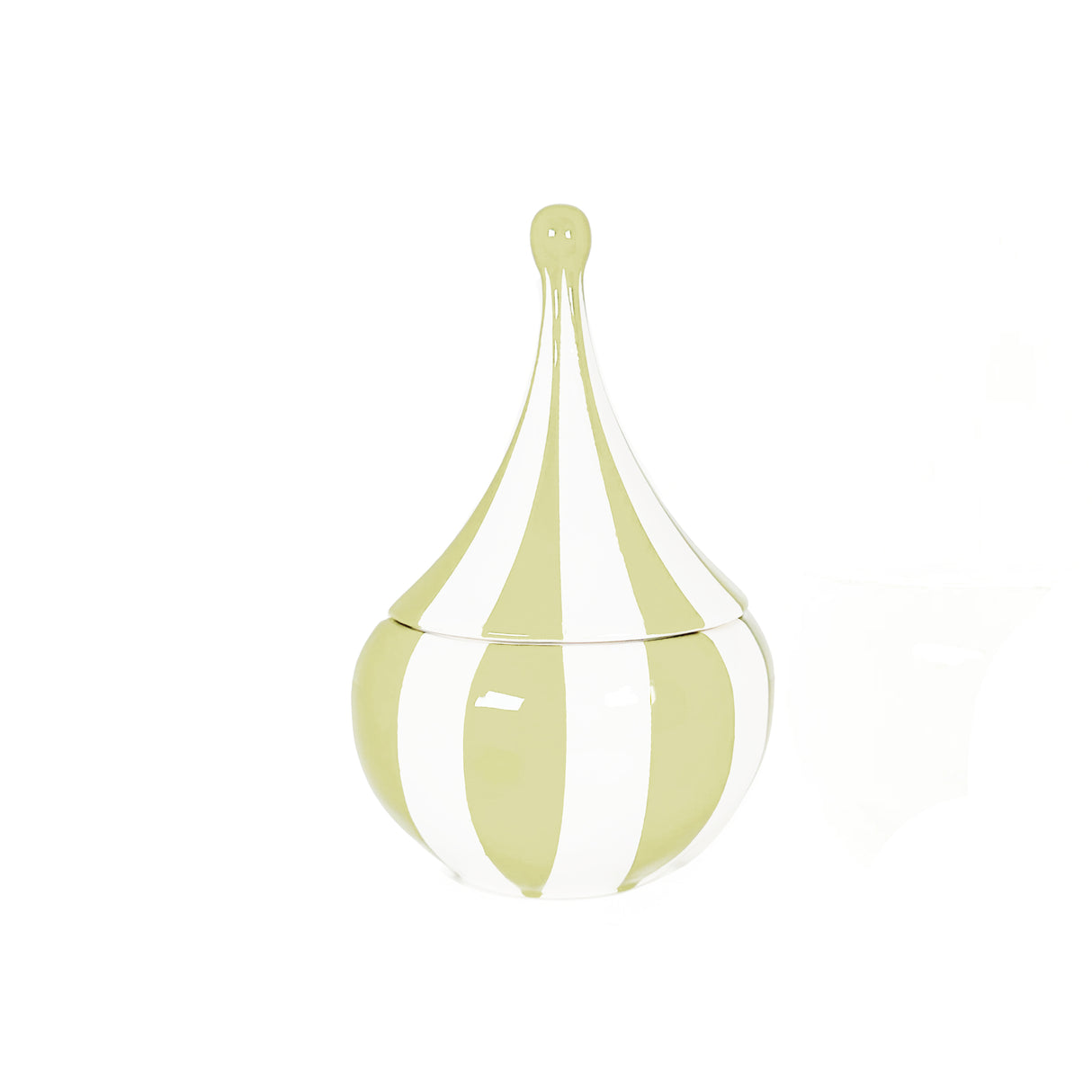 Big Top Stripes Teardrop Jars in Melon Ball