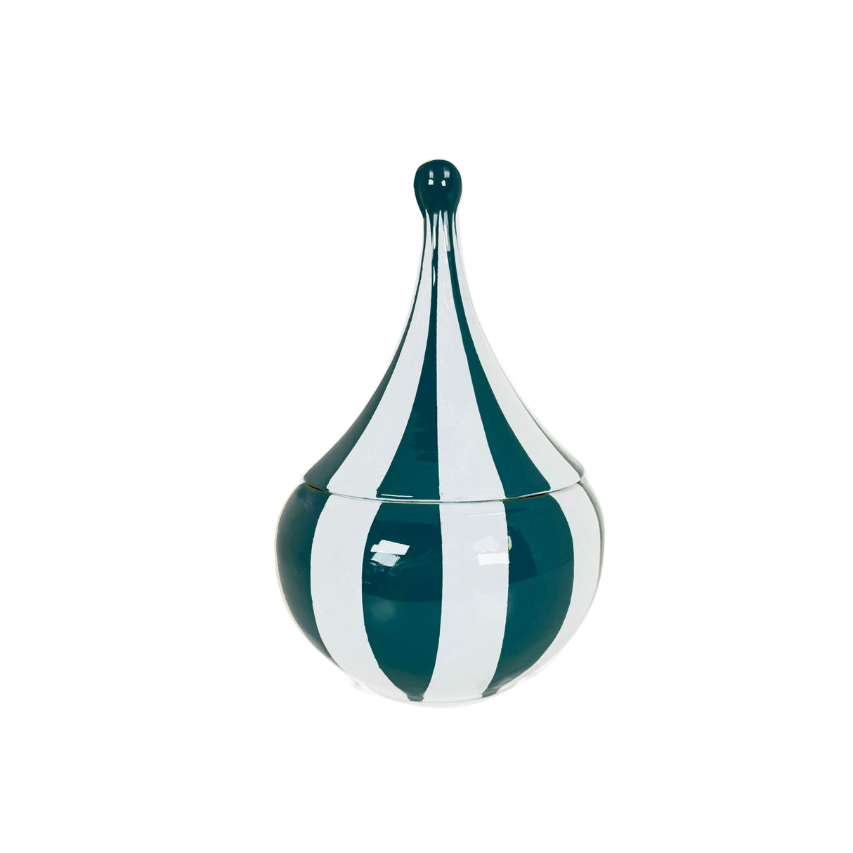 Big Top Stripes Teardrop Jars in Midnight Swim