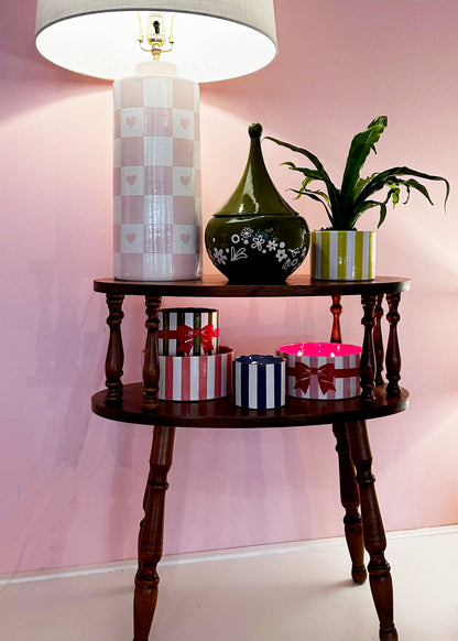 Big Top Stripes Handpoured Candle & Vase