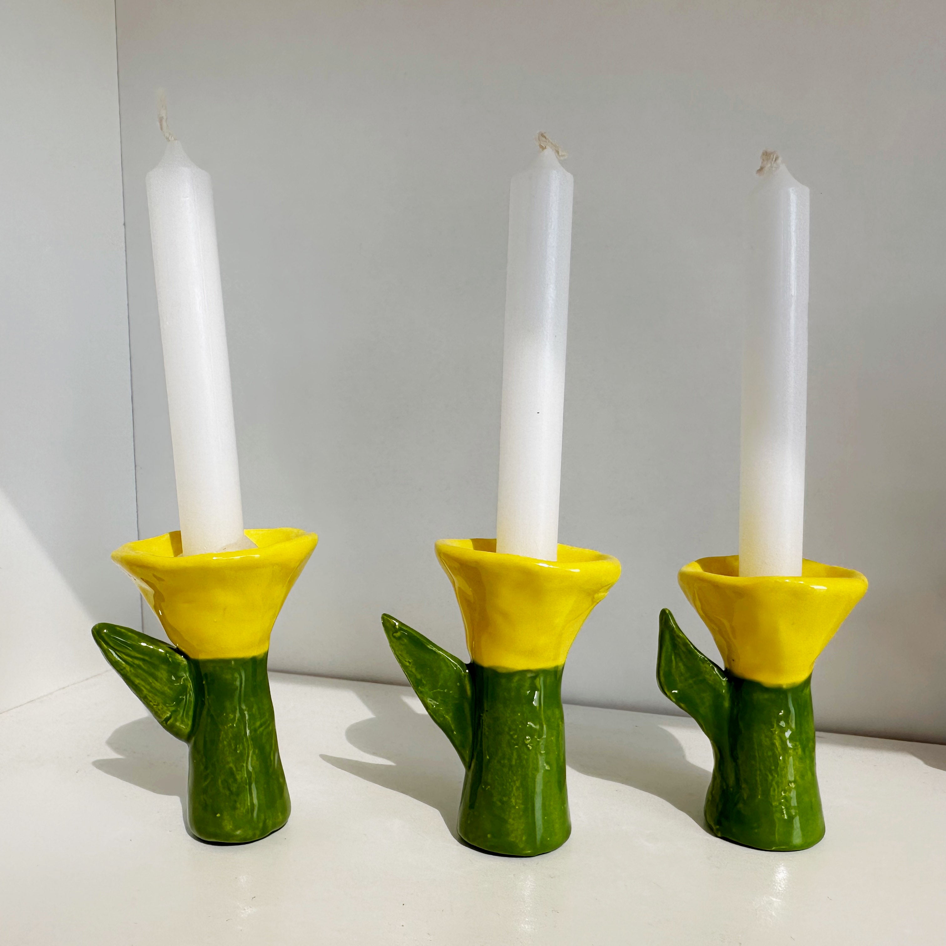 Mini Tulip Candle Holders | Jessica Walker – Ruby Clay Company