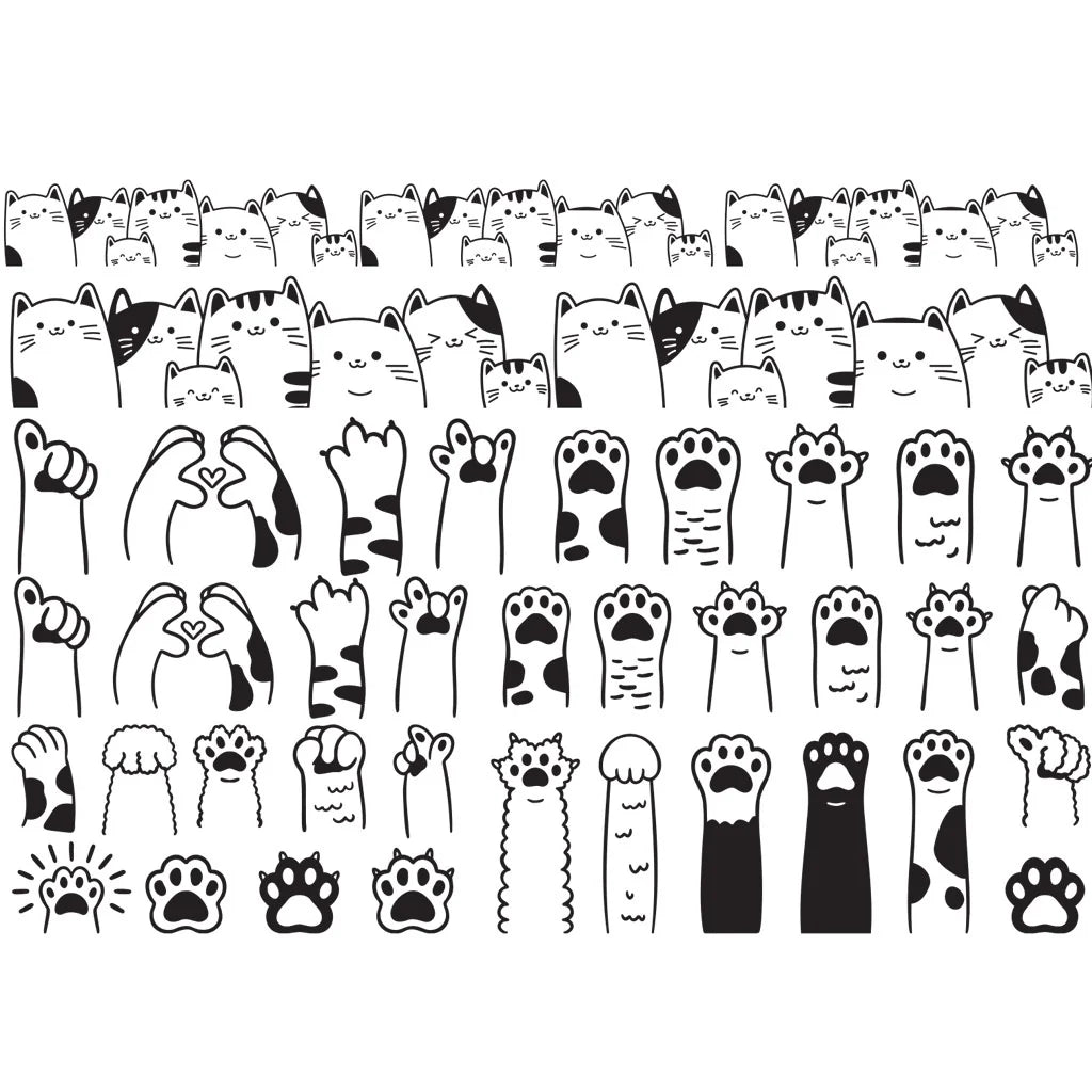 Cat Paw Underglaze Transfer