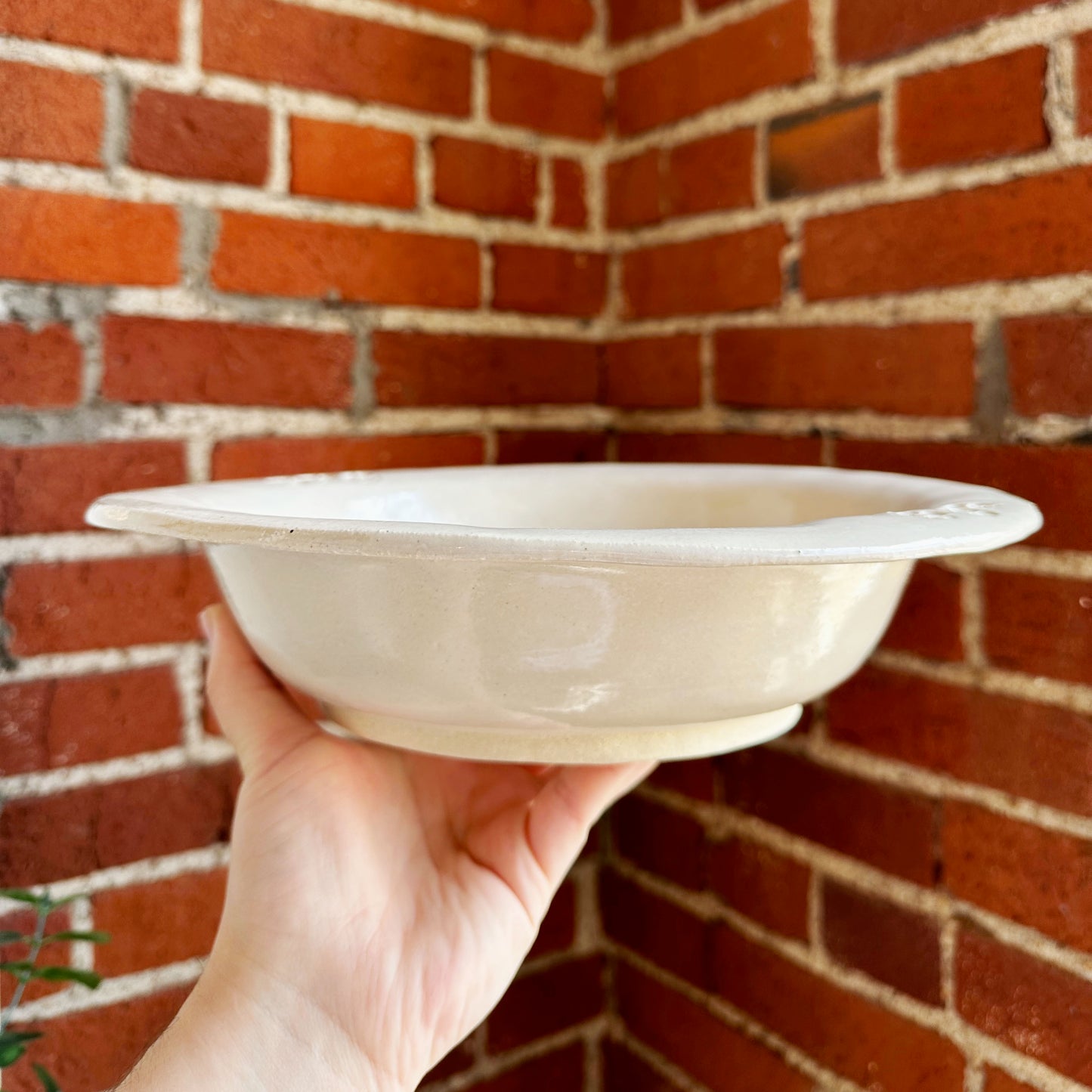 Large White Bowl | Trisha Boatright