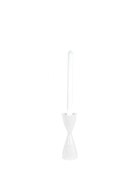 Tulip Candlestick Holders in White
