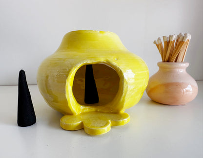 Bright Yellow Mini Chiminea | Jessica Walker