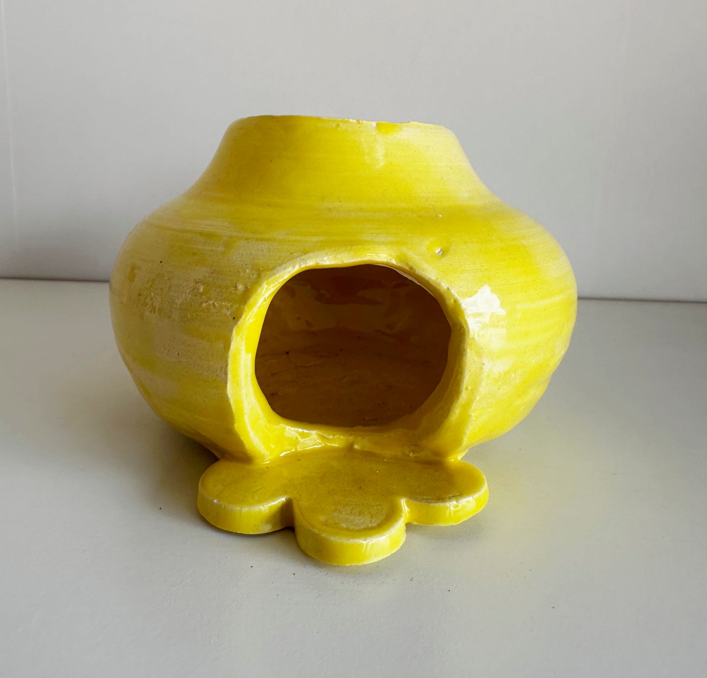 Bright Yellow Mini Chiminea | Jessica Walker