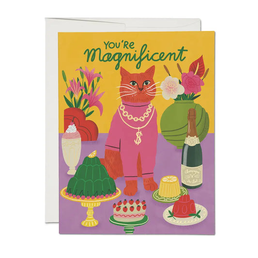 Magnificent Cat Greeting Card