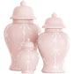 Bow Stripe Ginger Jars in Cherry Blossom Pink | Wholesale
