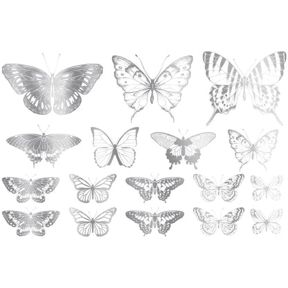 Butterfly 02 Overglaze Gold Decal Sheet