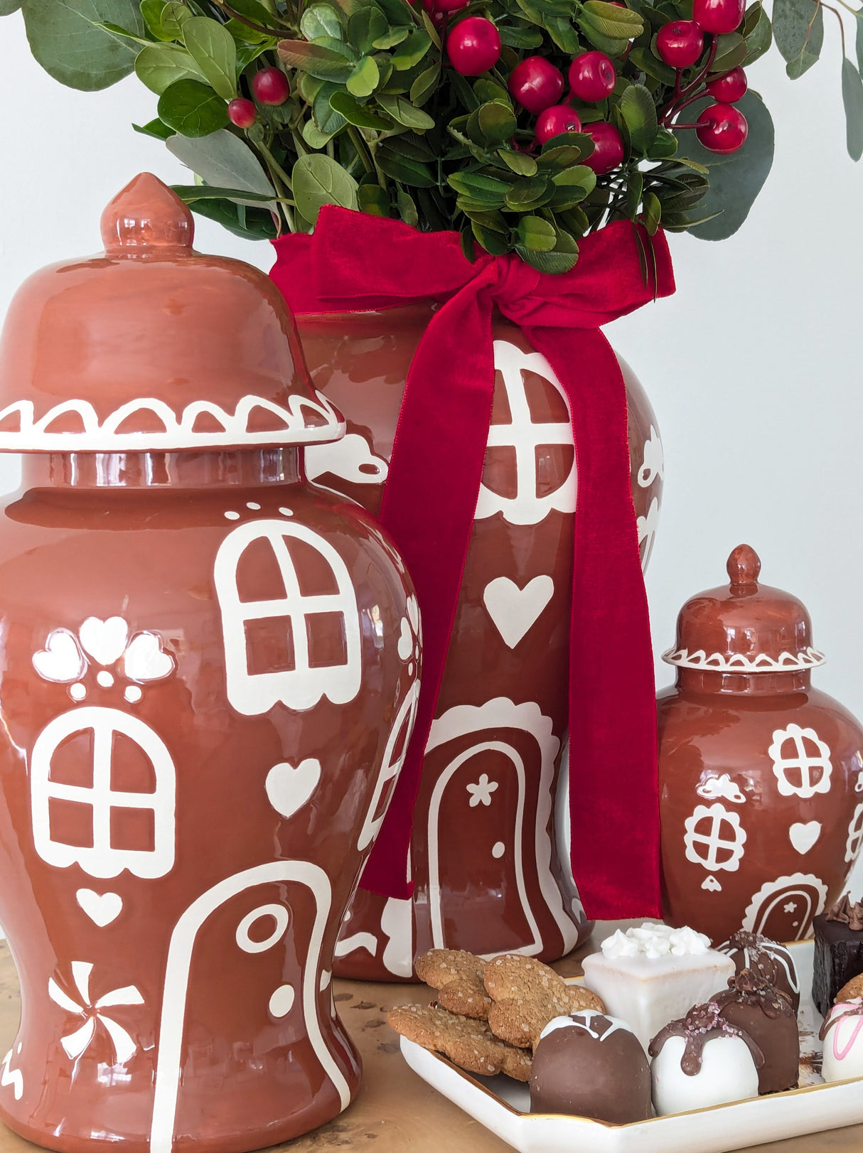 Gingerbread House Ginger Jars
