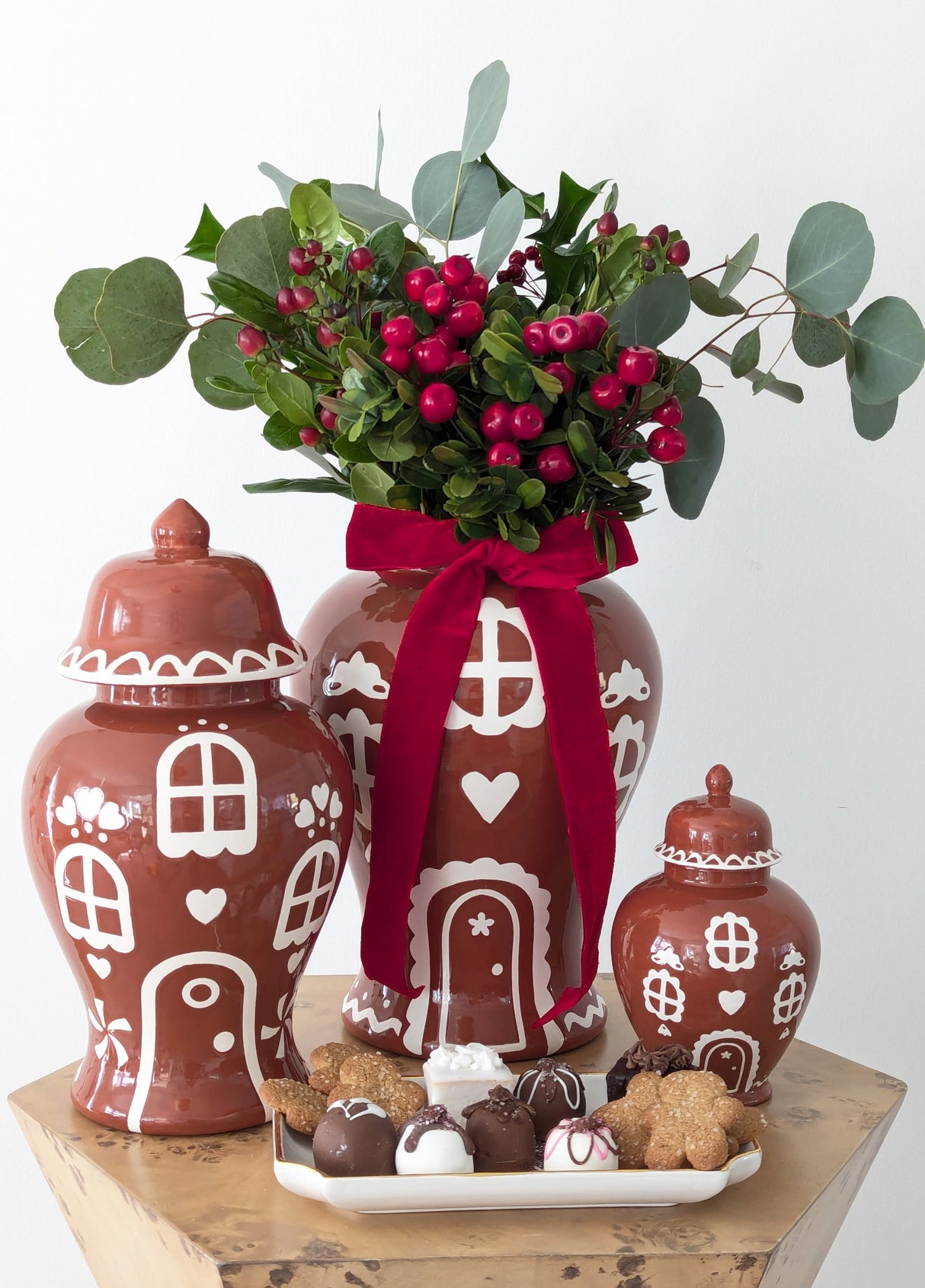 Gingerbread House Ginger Jars
