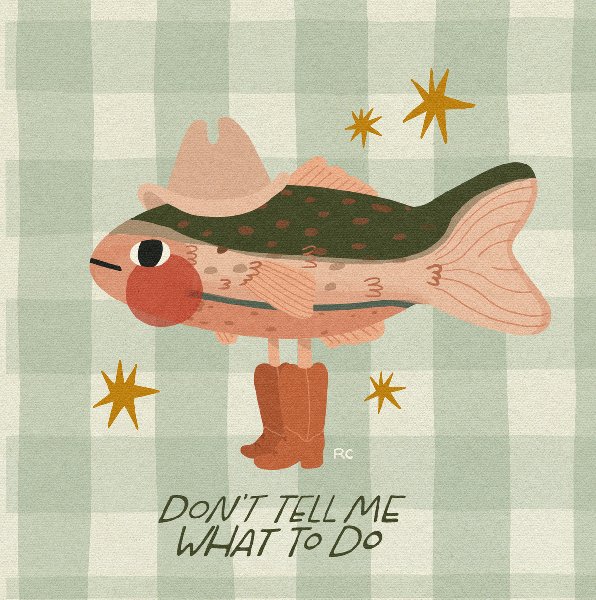 Cowboy Fish Print | Rachele Cromer