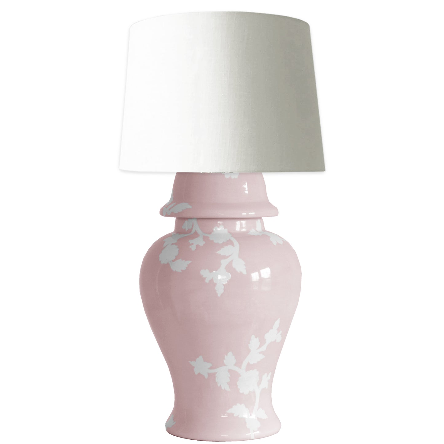 Chinoiserie Dreams Ginger Jar Lamp in Cherry Blossom