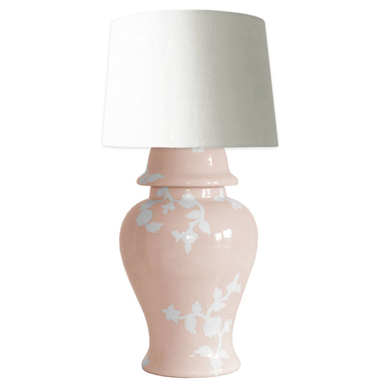 Chinoiserie Dreams Ginger Jar Lamp in Blush | Wholesale