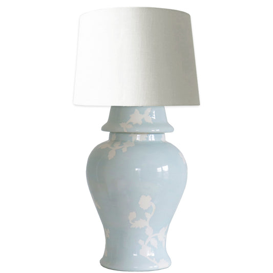 Chinoiserie Dreams Ginger Jar Lamp in Hydrangea Light Blue | Wholesale