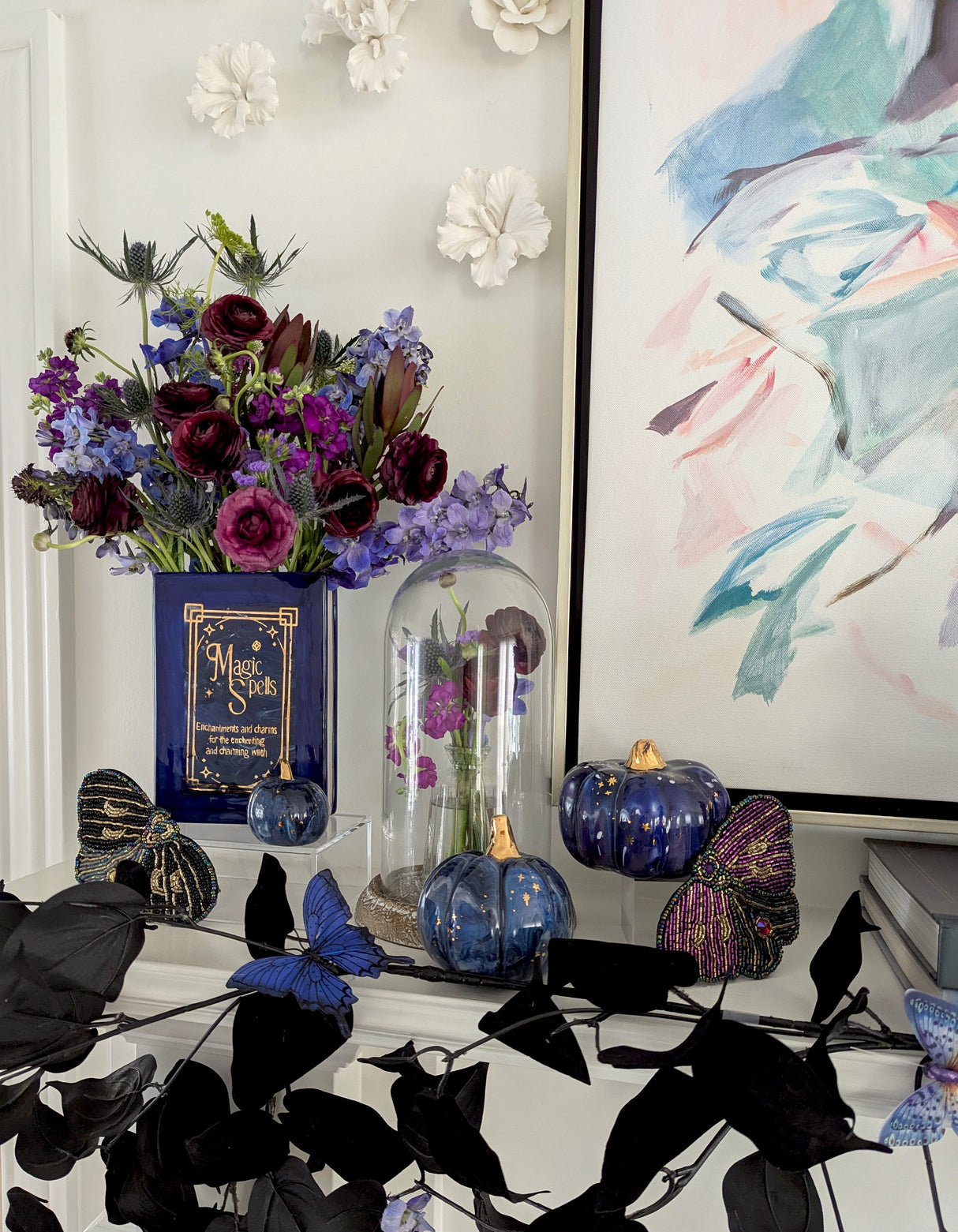 Spell Book Vase in Twilight Tones