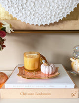 Mystical Spider Web Tray with 22K Gold Accents in Warm Tones