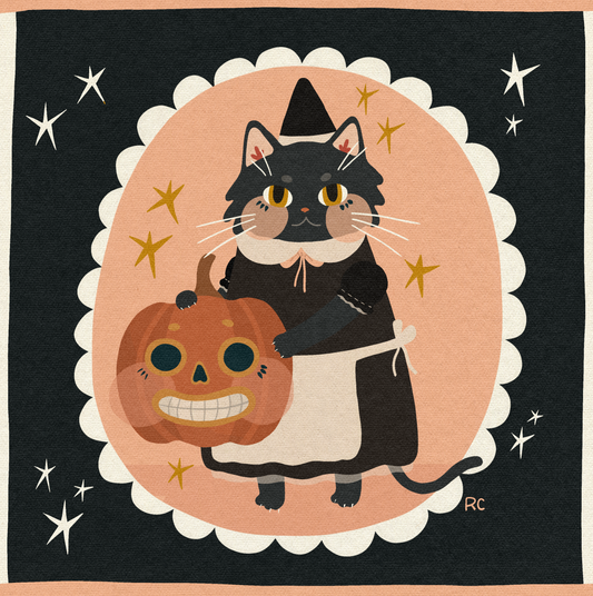 Halloween Cat Print | Rachele Cromer