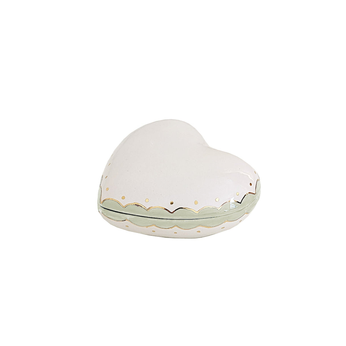 Personalized Pi Beta Phi Gold Monogrammed Heart Box