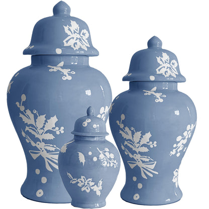 Deck the Halls Ginger Jars in French Blue | Wholesale