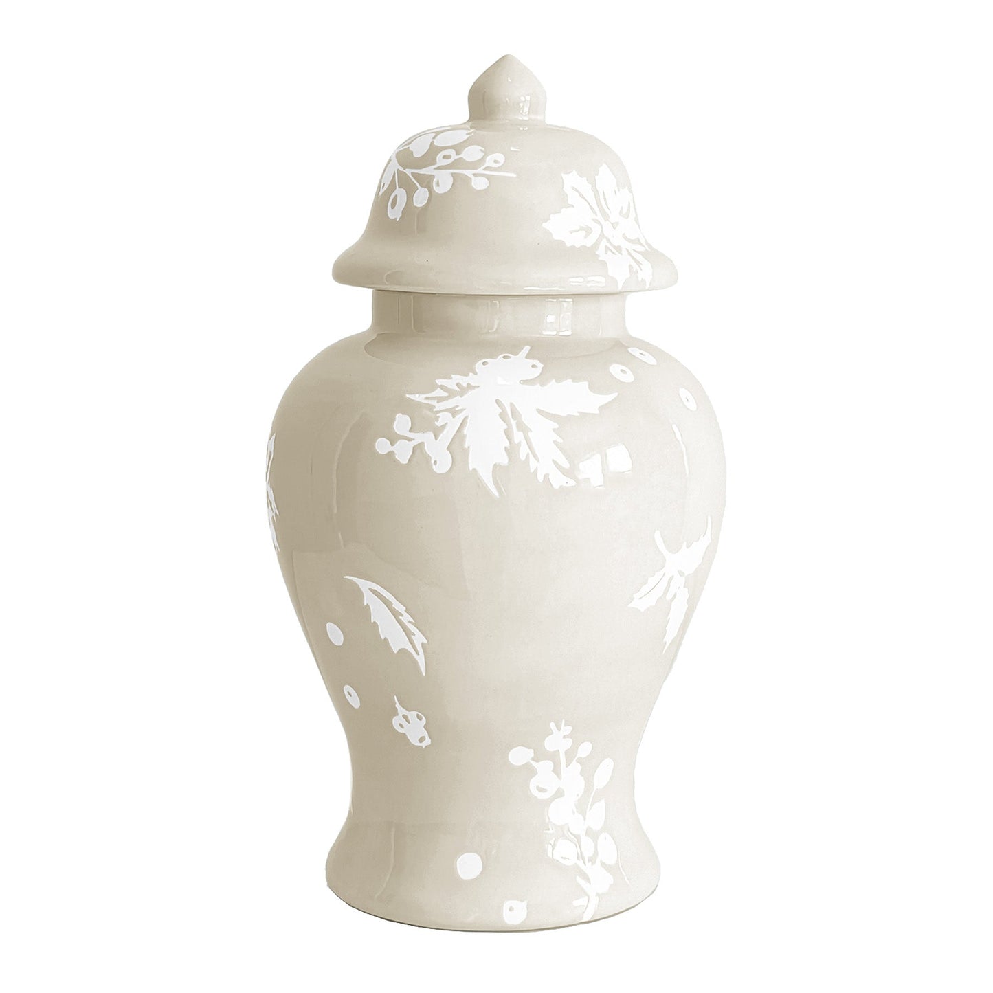 Deck the Halls Ginger Jars in Beige | Wholesale