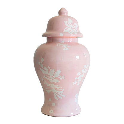 Deck the Halls Ginger Jars in Cherry Blossom Pink | Wholesale