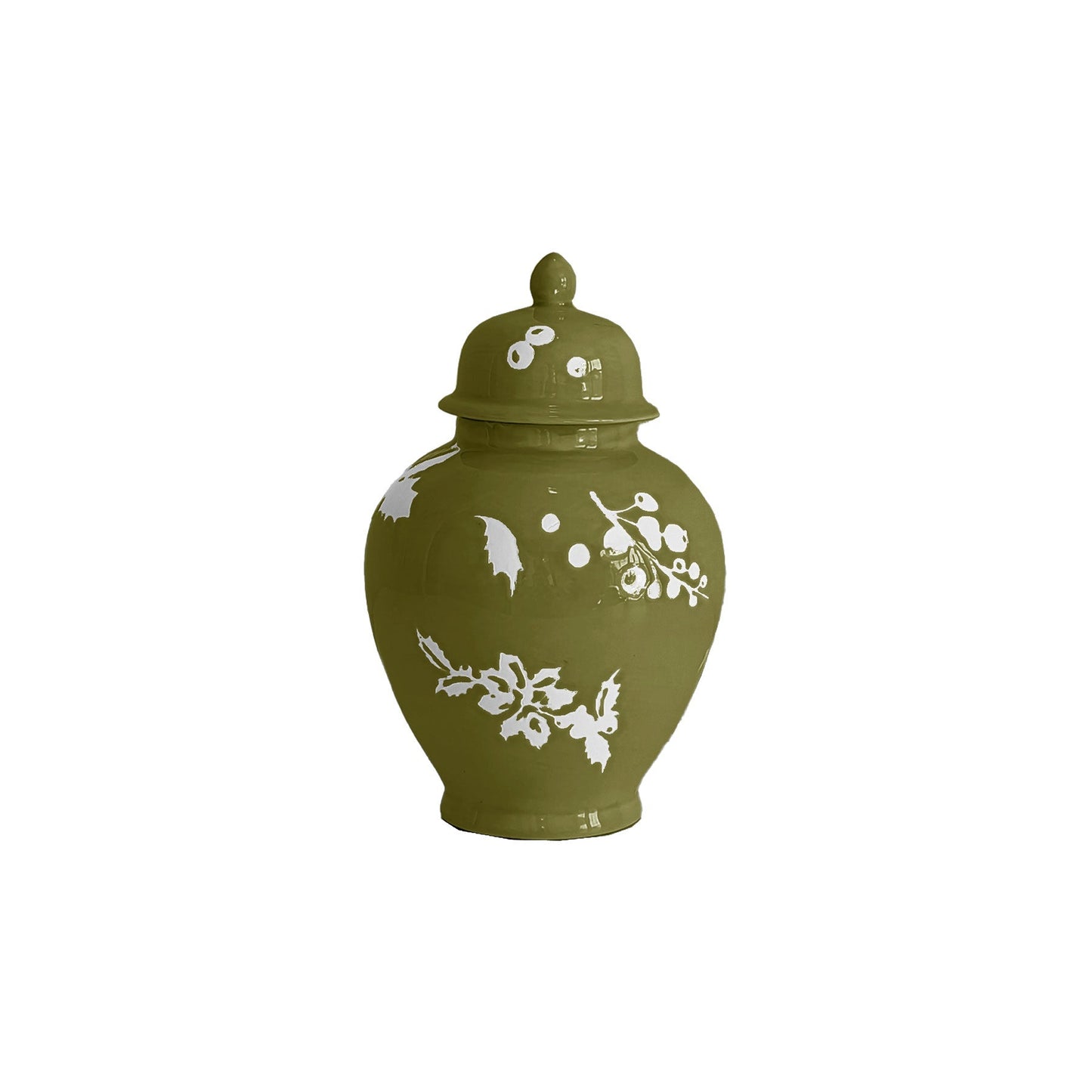 Deck the Halls Ginger Jars in Moss Green | Wholesale