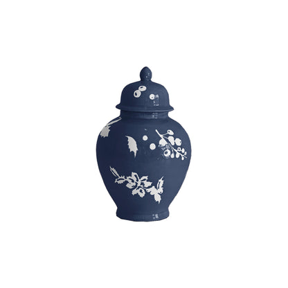 Deck the Halls Ginger Jars in Navy Blue | Wholesale