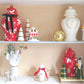 Ivory, Red & Green Kringle Shop with 22K Gold Accents