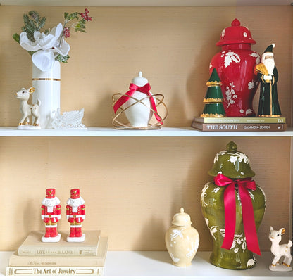 Deck the Halls Ginger Jars in Beige | Wholesale