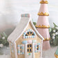 Pastel Gingerbread House with 22K Gold Accents