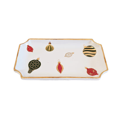 Classic Baubles Trays with 22K Gold Accents