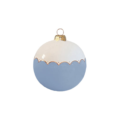 Large Scallop Ornament with 22K Gold Detailing