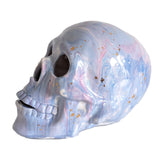 Mystical Skull in Cool Tones with 22K Gold Accents
