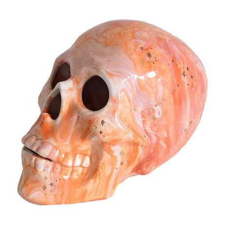 Mystical Skull in Warm Tones with 22K Gold Accents