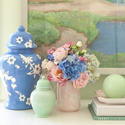 Sakura Ginger Jars in Robins Egg Blue