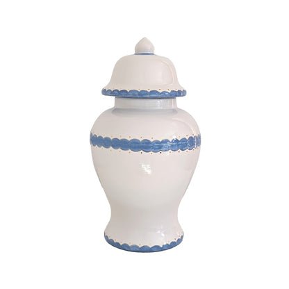 Scallop Ginger Jars in French Blue | Wholesale