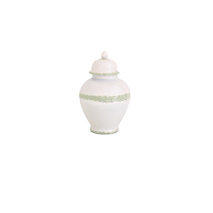 Scallop Ginger Jars in Soft Green | Wholesale