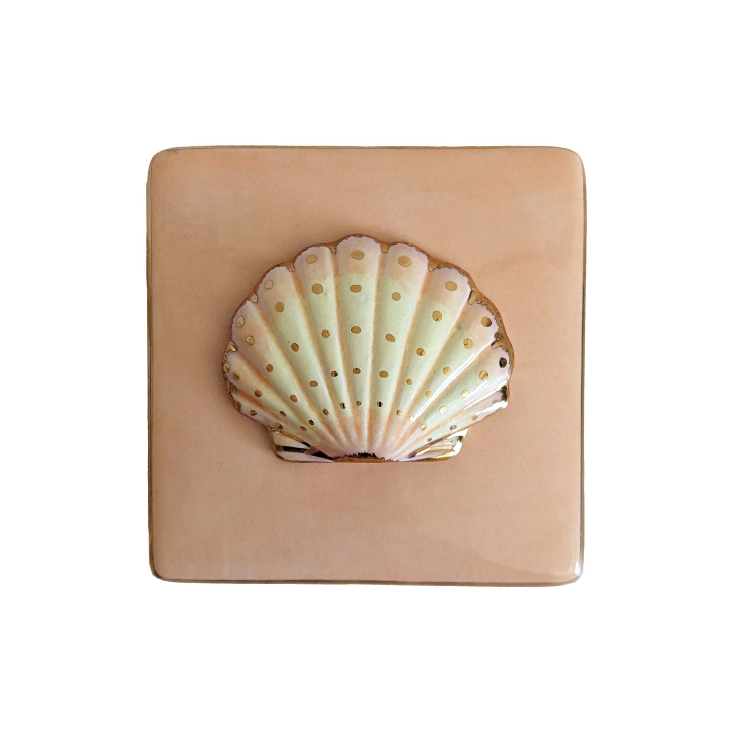 Seashell Keepsake Box with 22K Gold Accents