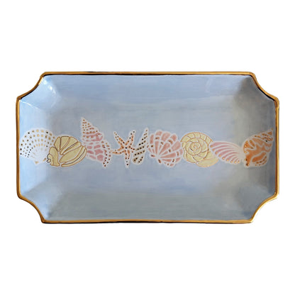 Seashell Trays with 22K Gold Accent