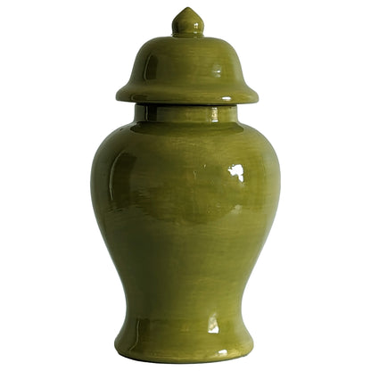 Moss Green Ginger Jars