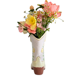 Cowgirl Boot Vase- Marigold Blossoms